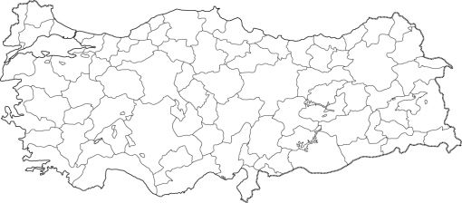  Türkiye dilsiz haritası